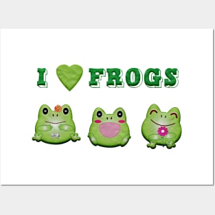 i love frogs Posters and Art